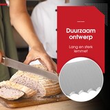 thumbnail of HGMD Profi-Brotmesser - 20 cm Klinge - Gezahnt - Spülmaschinenfest - Für Links- und Rechtshänder geeignet