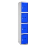 thumbnail of SimonRack Vestiaire Métallique 4 Portes avec Clé, 1800x400x500 mm, Gris/Bleu - Simonlocker