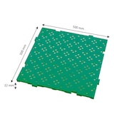 thumbnail of GILAC Caillebotis HACCP 500x500 épaisseur 22 mm - - L - Vert G402011