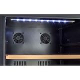 thumbnail of METRO Professional Frigorífico para vinhos GWC2091, aço inoxidável / vidro, 54 x 54 x 123,5 cm, 100 W, duas zonas de temperatura, preto / prateado