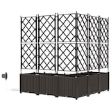thumbnail of vidaXL Gartenpflanzer Braun 120 x 120 x 142 cm Stahl