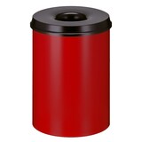 thumbnail of Vlamdovende papierbak 30 ltr - rood, zwart