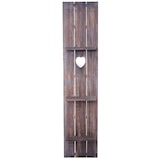 thumbnail of Wandregal HWC-C92, Wandpaneel Holzregal Regal, 3 Ebenen 150x33x13cm Massivholz Vintage ~ braun shabby