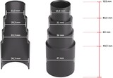thumbnail of BAUHELD Staubsaugeradapter Schwarz 5 Stück