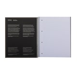 thumbnail of Caderno A4+ capa extra rígida 80H 80G C5MM microperfurado 1 faixa colorida Navigator Preto