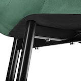 thumbnail of tectake Lot de 8 chaises Rembourrées aspect velours Ergonomique vert foncé - 404932