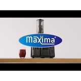 thumbnail of Maxima - 8806000 Exprimidor lento profesional, recipiente para zumo 0,8 L, pulpa 1,0 L, 300 W, 43 rpm, 28x22x48 cm
