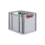 thumbnail of PROREGAL Eurobox NextGen Color | HxBxT 32x30x40cm | 30 Liter | Griffe rot offen | Glatter Boden | Eurobehälter, Transportbox, Transportbehälter