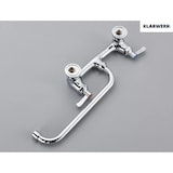 thumbnail of ALEX | keukenmengkraan wandmontage chroom | professionele keukenkraan roestvrij staal lang en plat | kraan restaurant wand rechte uitloop