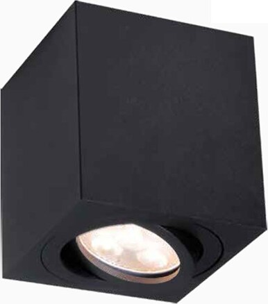 Deckenleuchte SPOTLIGHT | schwenkbar | eckig | GU10 schwarz