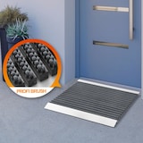 thumbnail of Schmutzfangmatte "Profi Brush" - Mentall Fußabtreter mit Alu-Rahmen / 60 x 90 cm (Grau)