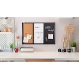 thumbnail of ALLBoards Tableau combi 3 en 1 60x40cm avec cadre en bois NOIR