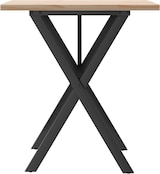 thumbnail of Décoshop26 - Esstisch im Industriedesign 70 x 70 x 75,5 cm massives Kiefernholz und Stahl DEC036815