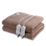 thumbnail of Sogo Elektrische XXL-Decke aus Coral Fleece und Polyester, 160×140 cm, 120W, Beige
