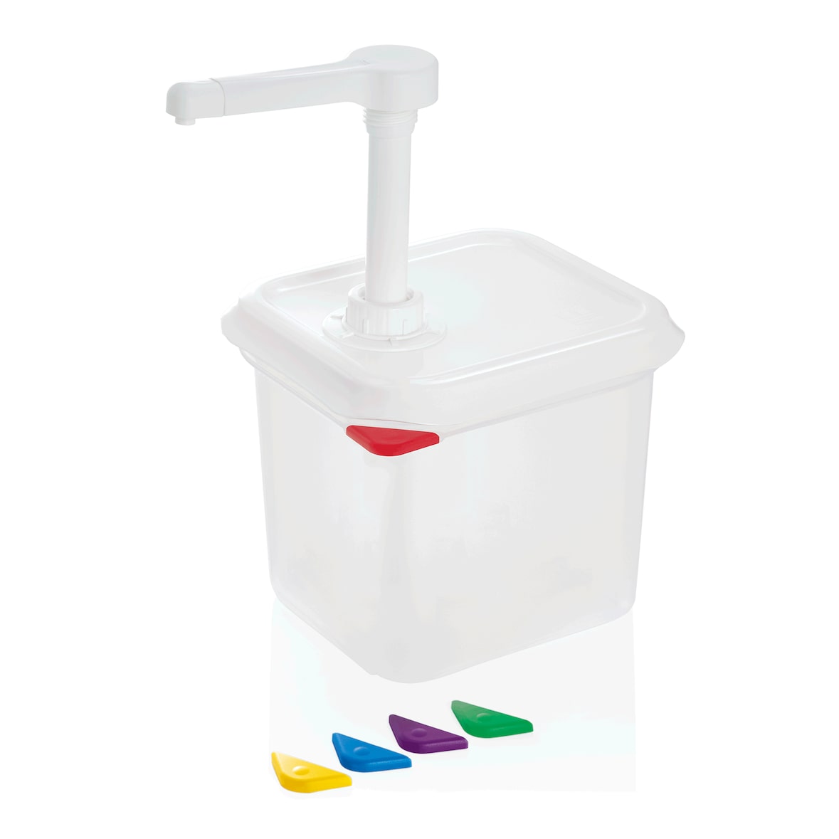 GN sausdispenser van polypropyleen 2,6 L H 150 mm Was Duitsland