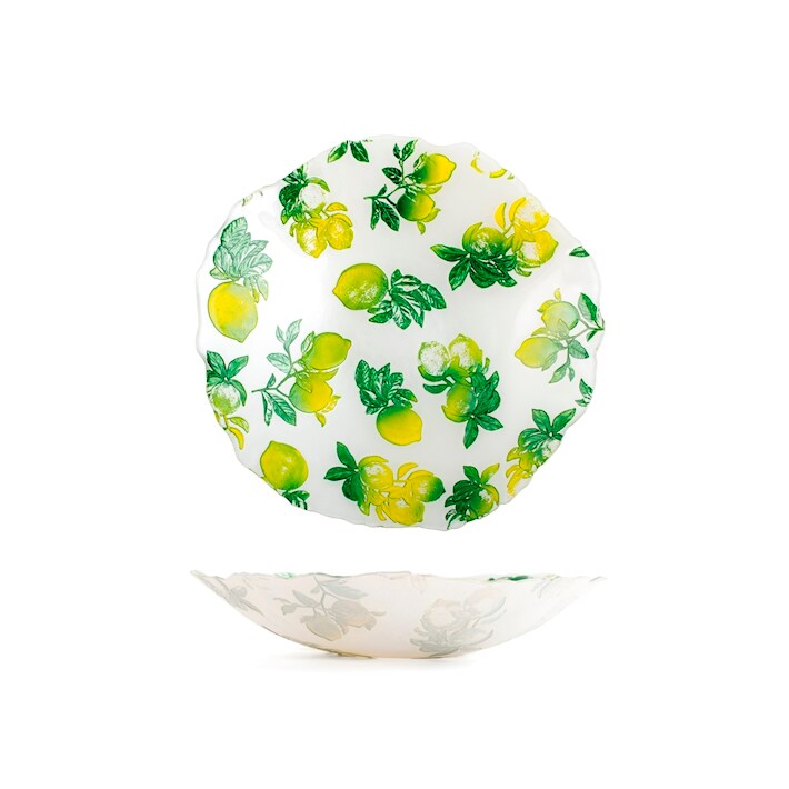 Centro de mesa de cítricos de cristal decorado cm 39