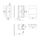 thumbnail of Sally Badezimmer Unterschrank 100 cm Schwarz matt