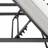 thumbnail of tectake Conjunto de asientos de aluminio Faro con mesa y respaldo ajustable  Gris