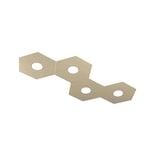 thumbnail of Toplight Plafoniera da soffitto esagonale Hexagon 4 luci con attacco GX53 4W, struttura personalizzabile colore antracite, design moderno