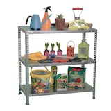 thumbnail of SimonRack Metalen stellingkast met schroeven 900x1100x300 mm, 3 niveaus, 75 kg buigpunt, Verzinkt - Advantage