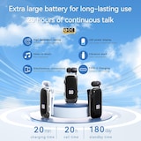 thumbnail of Oreillette Bluetooth Professionnelle Avec Autonomie 12h Et Connexion Double Appareil Noir YONIS