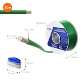 thumbnail of ECD Germany Begrenzungskabel 50 m – Ø 2,7 mm, verzinntes Kupfer, +12 Verbinder, kompatibel mit Gardena/Bosch/Husqvarna/Honda/Worx