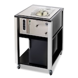 thumbnail of Mantecatore automatico su carrello. Produzione 7 kg/ora. Vasca fissa con scarico. Struttura inox. Raffreddamento aria. Modello Gelato 6K T-Mobile