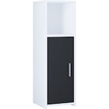 thumbnail of VCM Badmöbel Midischrank Zalo Weiß / Schwarz H. 95 x B. 30 x T. 30 cm