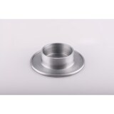 thumbnail of Kerzenhalter Ø für Kerzen 5 cm Aluminium, silber matt, rund