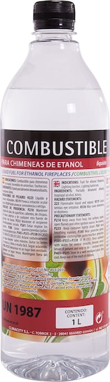 thumbnail of Combustible Etanol de origen natural aroma neutro. Caja 12 Botellas 1L