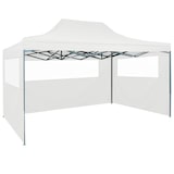 thumbnail of vidaXL Partytent met 3 zijwanden inklapbaar 3x4,5 m wit