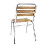 thumbnail of Chaises bistro frêne et aluminium Bolero (Lot de 4)