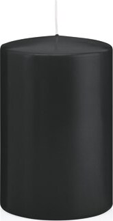 Stumpenkerzen Schwarz Ø 38 x 60 mm, 24 Stück