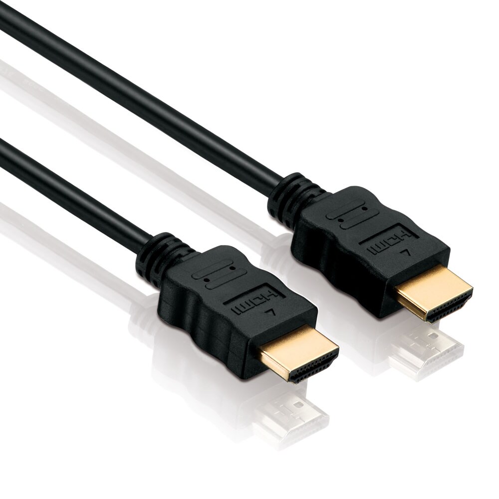 Helos Anschlusskabel, HDMI Stecker/Stecker, 4K, BASIC, 7,5m, schwarz