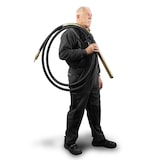 thumbnail of EBERTH Rüttelflasche Ersatzteil für Betonrüttler 45mm Durchmesser 6m Länge Stahlverstärkt Flexible Welle Wärmebehandelt 20kg