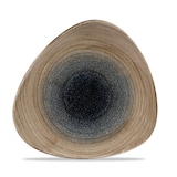 thumbnail of Piatto Piano Triangolare Stonecast Aqueous Marrone, Confezione da 12