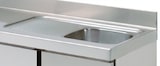 thumbnail of Kühler tisch gn 1/1 3 türen und spüle mit abtropfbecken - 1800x700x850 mm - 190 W 230/1V - 72989509 Eurast
