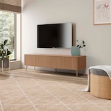 thumbnail of Meuble TV Lluvia 4 portes, coloris chêne, longueur 160 cm