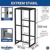 thumbnail of DanDiBo Getränkekistenregal 2 Kisten mit Ablage Schmal Metall Stehend 96541 Getränkekistenhalter 100 cm Getränkekistenständer Flaschenkistenregal