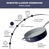 thumbnail of CIARRA Beyond Kochtopf 28 cm 4,2 L Induktion mit Deckel Griff Hoher Rand Brat Universaltopf Keramik Mitternachtsblau VMSPM28