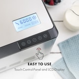 thumbnail of Dolce Bacio Eiscremebereiter Kompressor 2l LCD-Display Touch EdelstahlSilber
