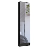 thumbnail of Zapatero de pared leto xl en Melamina, con espejo , 170 cm  X 46.99 cm  X 18.99 cm  , Negro