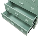 thumbnail of Helloshop26 - Praktische Metallkommode für Eingangsbereich Wohnzimmer oder Schlafzimmer mit 4 Schubladen Stahl 92 x 80 x 40 cm 03_0009308