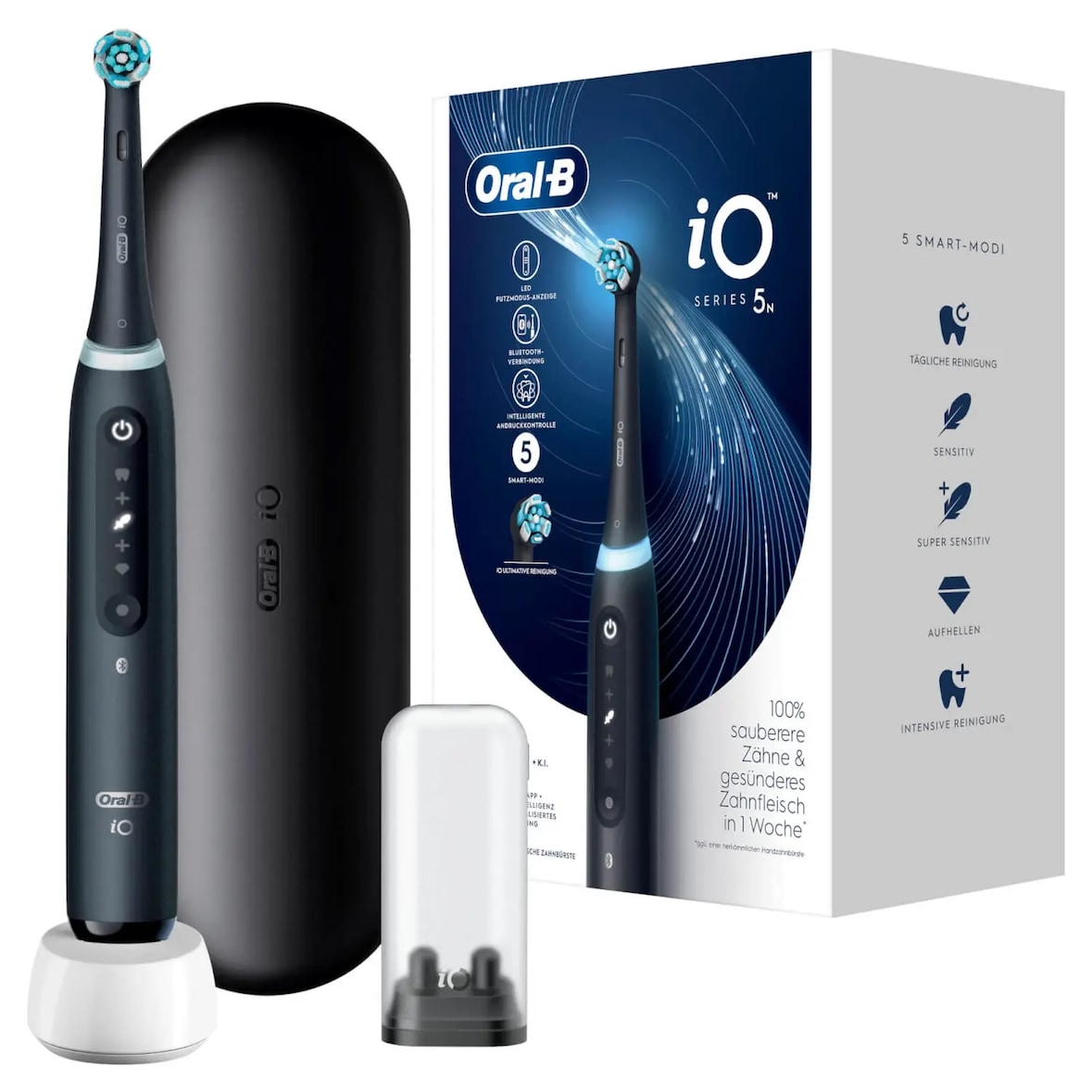 Oral-B iO Series 5 Erwachsener Vibrierende Zahnbürste Schwarz