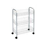 thumbnail of Carrinho de rolamento multiusos 3 níveis Prateado