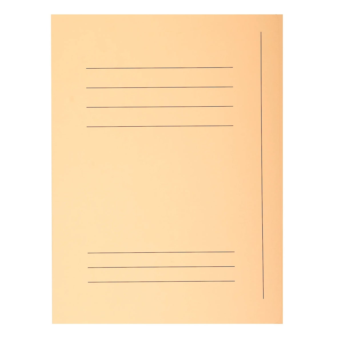 Exacompta 235002E 5x Aktenmappen mit 3 Klappen und Beschriftungsfeld, Packung mit 50 Stück, Karton 250g SUPER, für Format DIN A4 - Sand