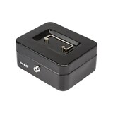 thumbnail of HMF Geldkassette abschließbar, Kasse mit Münzeinsatz, 5 Münzfächer, 20 x 16 x 9 cm, Schwarz