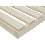 thumbnail of Niederflurbett metallfrei 200x200 Futon metallfreier Lattenrost, Fichte unbehandelt V-60.97-20 mit Matratze