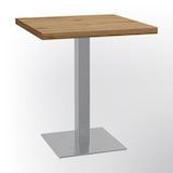 thumbnail of Bistrotisch 70x70 cm | Eiche Rom Natur | Edelstahl Gestell