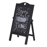 thumbnail of PROREGAL Werbetafel HxBxT 66x39x33cm Schwarz lackiert Aufsteller Kreidetafel Kundenstopper Dekotafel